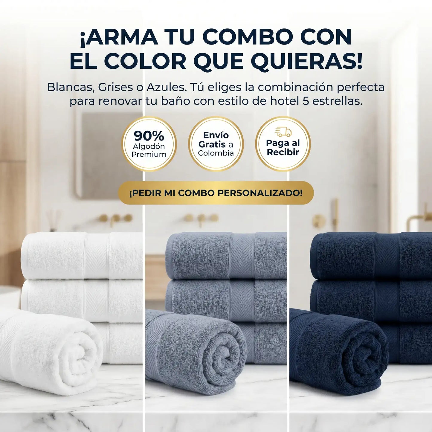 COMBOS TOALLAS PREMIUM