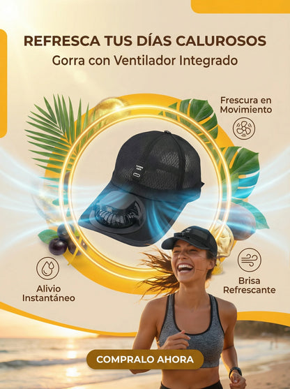 GORRA CON VENTILADOR