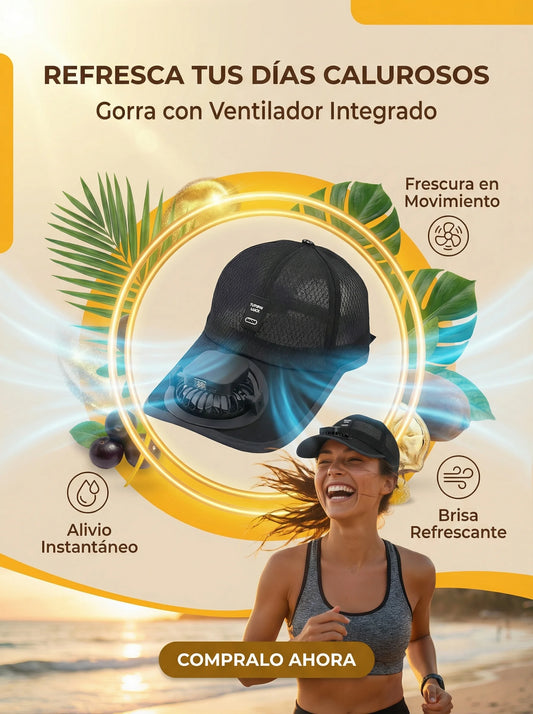 GORRA CON VENTILADOR