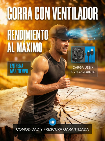 GORRA CON VENTILADOR