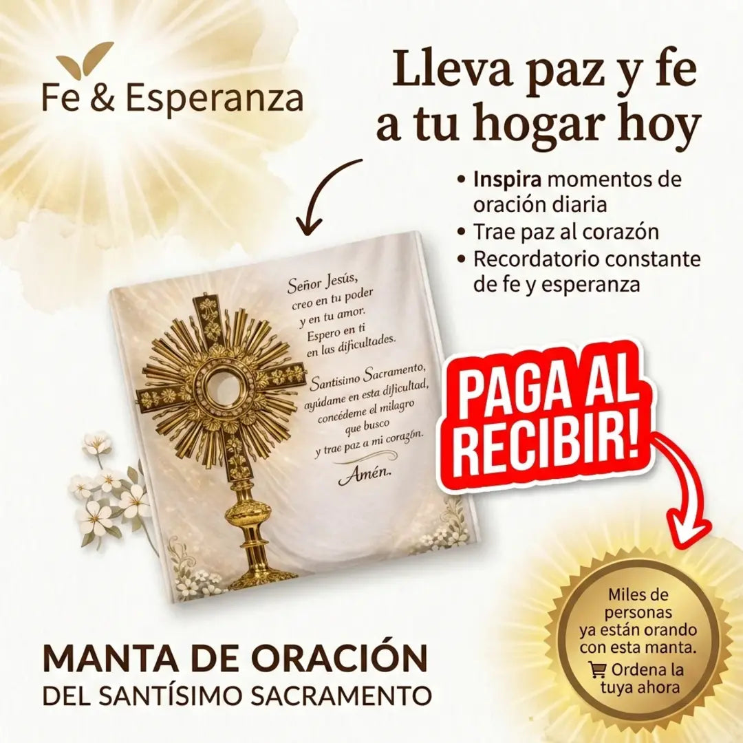 MANTA DE ORACION AL SANTISIMO SACRAMENTO